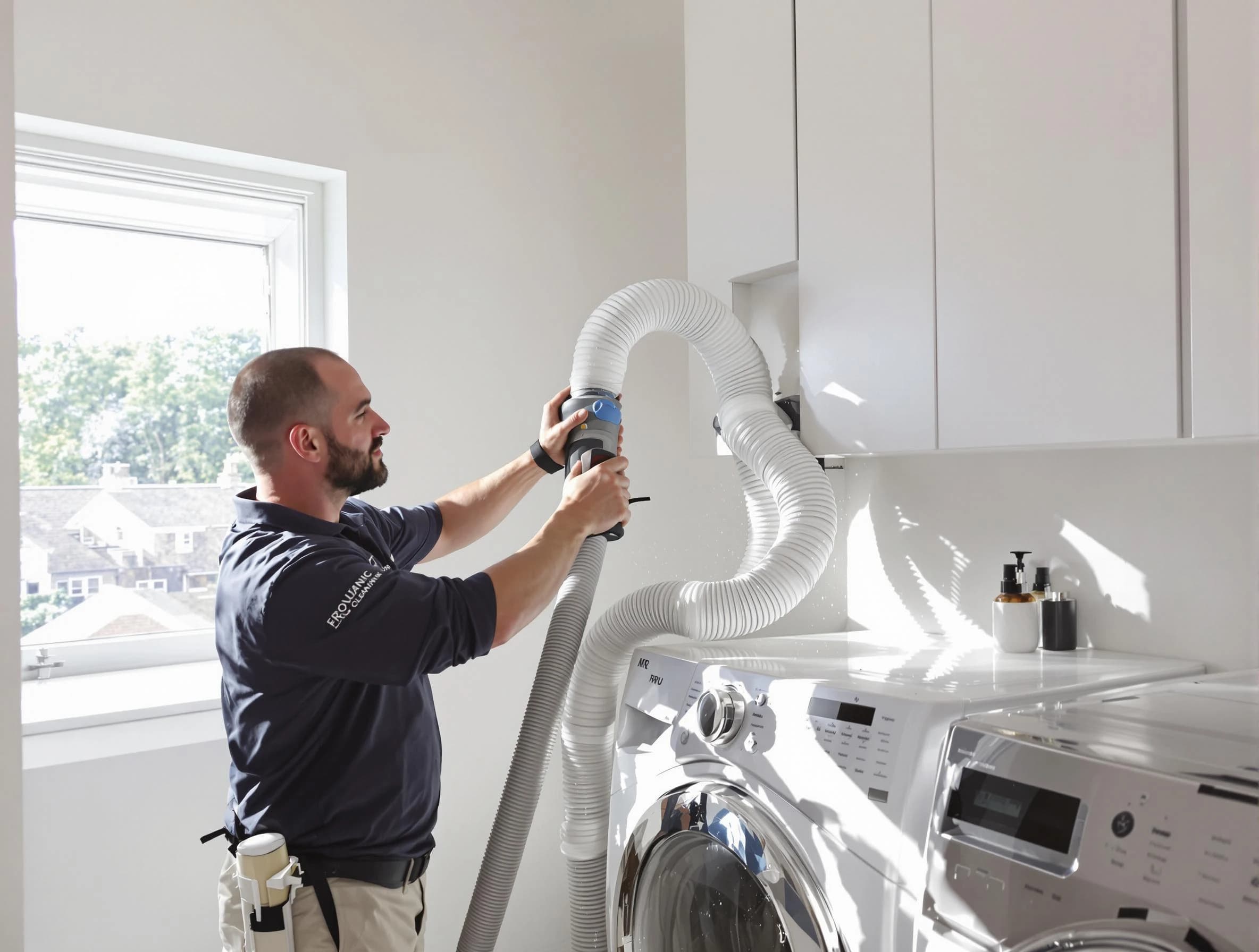 Certified Murray Dryer Vent Cleaning technician performing dryer vent cleaning in Murray