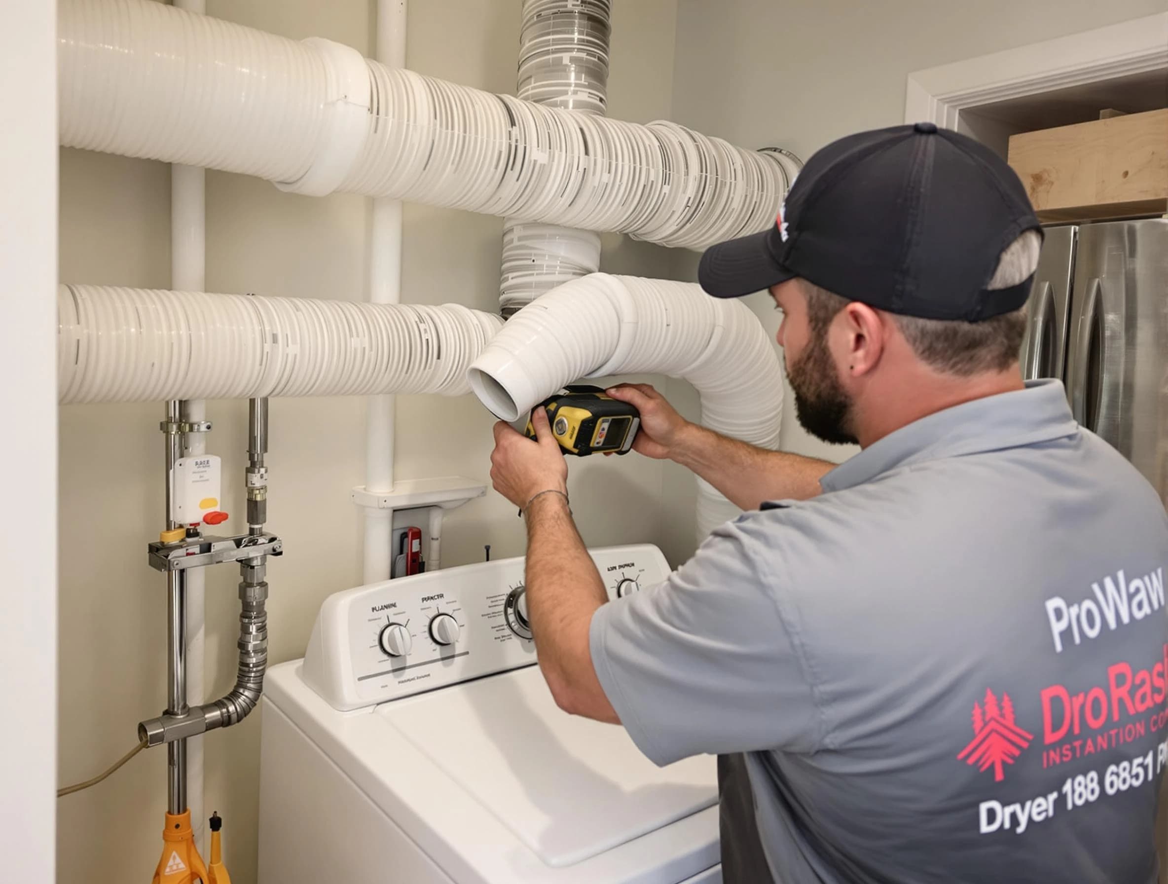 Professional dryer vent hose installation by Murray Dryer Vent Cleaning in Murray
