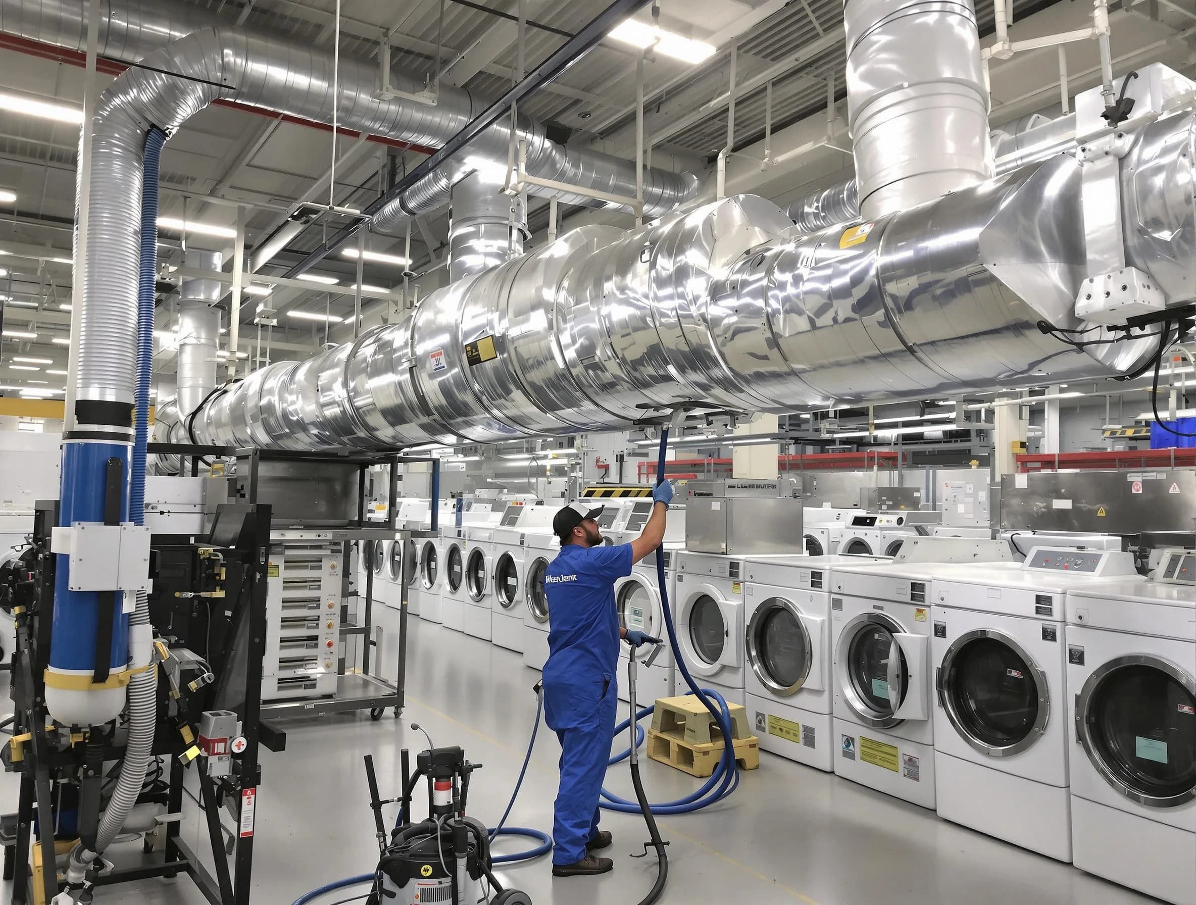 Murray Dryer Vent Cleaning team performing heavy-duty industrial dryer vent cleaning in Murray